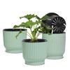 T4U 18 cm Plastic Flower Pot with Watering System, Self-Watering