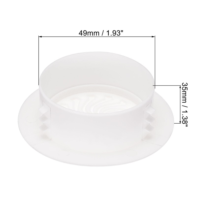 sourcing map Round Vent Cover, ABS Plastic Adjustable Air Vent