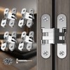 JAXYOOM Hidden Door Hinge 0.63 * 2.76Inch – 4Pcs Invisible