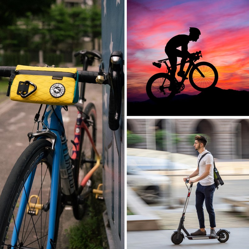 ULAC Bicycle Handlebar Bag – Triangular Front Bag Waterproof Nylon