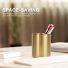 Stainless Steel Pencil Cup Holder Desk Organizer Flower Vases Pen