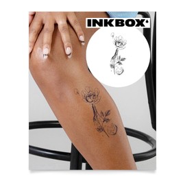 Inkbox Temporary Tattoos, Semi-Permanent Tattoo, One Premium Easy Long Lasting, Water-Resistant Temp Tattoo with For Now Ink - Lasts 1-2 Weeks, Broken Hearted, 6 x 3 in