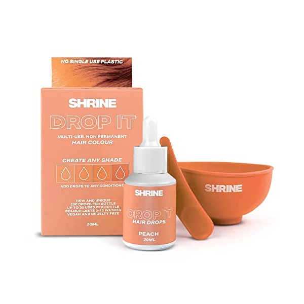 Shrine Drop It Semi-Permanent Hair Dye Drops Peach, 20ml