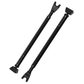 Stalwart 75-PT2013 Adjustable Door Stoppers Security Bar, Black