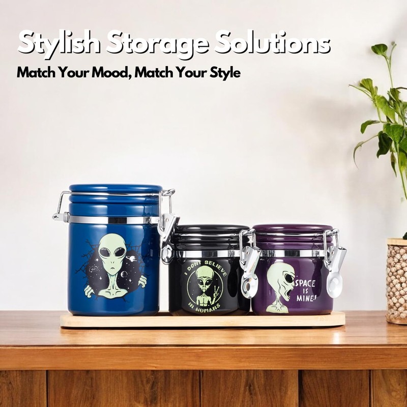 KARCOOL Alien Smell Proof Jar Bundle - 3 Pack (1L+2S),