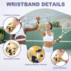 sourcing map Sweat Band Set Sports Terry Cloth Headband Wristband
