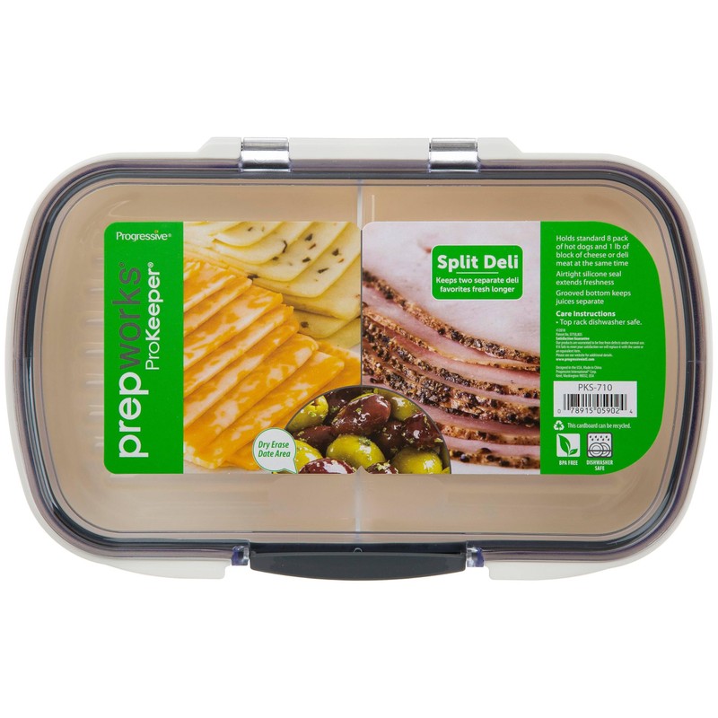 ProKeeper Split Deli Food Storage Container with Air-Tight Silicone Seal