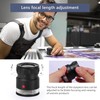 Amoper 30X Loupe Magnifier, USB Rechargeable 8 Lights Portable Eye