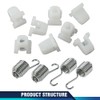 PIT66 Headlight Adjusters Kit 1-1/2” Screws Springs 8pcs Compatible with