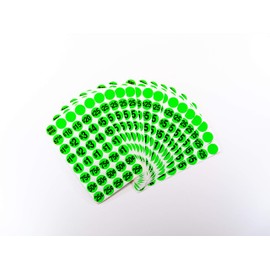 Sunburst Systems 7020 Pre-Priced Garage Sale Stickers (Labels), Green-600 Count