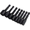 HaoTrade 8 Pieces Tap Adapter, 1/4 Inch Tap Socket Adapter,