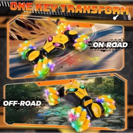 IEEILULU Remote Controlled Car for Children, RC Car with Hand Control, 2.4GHz Gesture Sensor Drift Car with Music and Light, 360° Rotation RC Stunt Car for Children, Gifts for Children from 6 Years