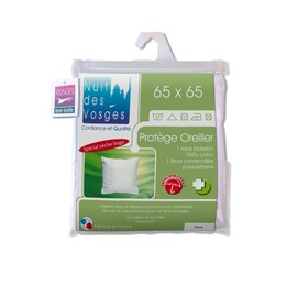 Nuit des Vosges 211631 Arnaud Pillow protector Waterproof/Cotton White 65x 65 cm