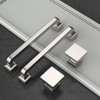 Asidrama 5 Pack 1-1/4 inch Brushed Satin Nickel Kitchen Cabinet