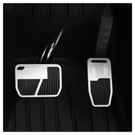 Heenvn Modelo Y - Repuesto de almohadilla de pedal de 3 pies - Cubiertas de pedal de freno y acelerador de aleación de aluminio antideslizante de alta calidad, ajuste personalizado para modelo 3 2021