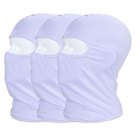 Mayouth Balaclava with UV Protection, Full-Face Protective Mask for Cycling / Outdoor Sports, m, White