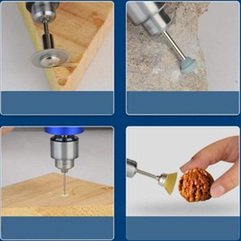 VOTOER 0.3-4mm Mini Electric Drill Micro Aluminum Hand Portable Handheld Drill Bits Puncher Rotary Tools DIY Grinder Kits, Speed Control Adjustment, 10pcs Micro Drills