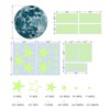 Glow in the Dark Blue Moon Stars Wall Stickers Nursery