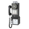 Crosley CR56-BK 1950's Payphone with Push Button Technology, Black