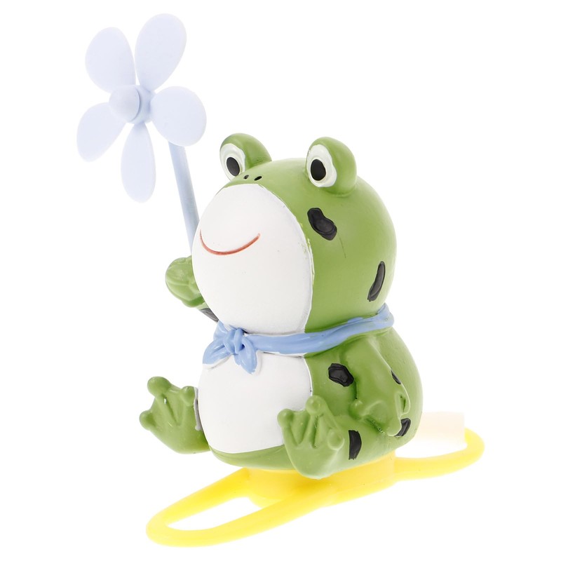 INOOMP Windmill Frog Bicycle Bell Frog Bicycle Horn with Propeller