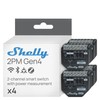 Shelly 2PM Gen4 WiFi Powered Smart Relay Switch, 2 Channels,