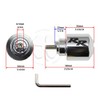 Chrome Handle Bar End CNC RR Engraved Weight Slider Etched