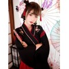 Lady Lazy Taisho Roman Hakama Set, Short, Shrine Maiden, Yukata,