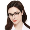 MARE AZZURO Large Reading Glasses Women Trendy Round Readers 1.00