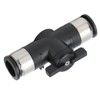 Push To Connect Straight Union Ball Valve Quick Release Pneumatic