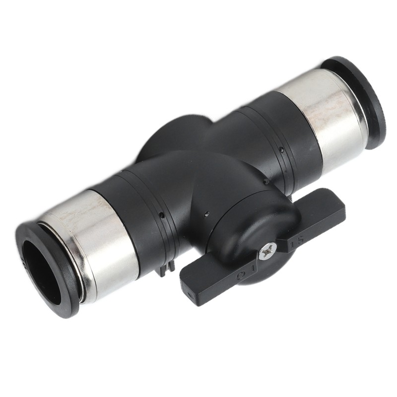 Push To Connect Straight Union Ball Valve Quick Release Pneumatic