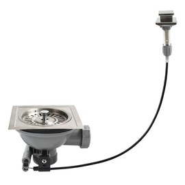 Talea Square Strainer Basket Waste Kit for Old Kitchen Sink, Drainer With ControllerXK143C005-U