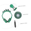 TEHAUX Rhinestone Dinosaur Headset with Mic Comfortable Over Ear Headphones