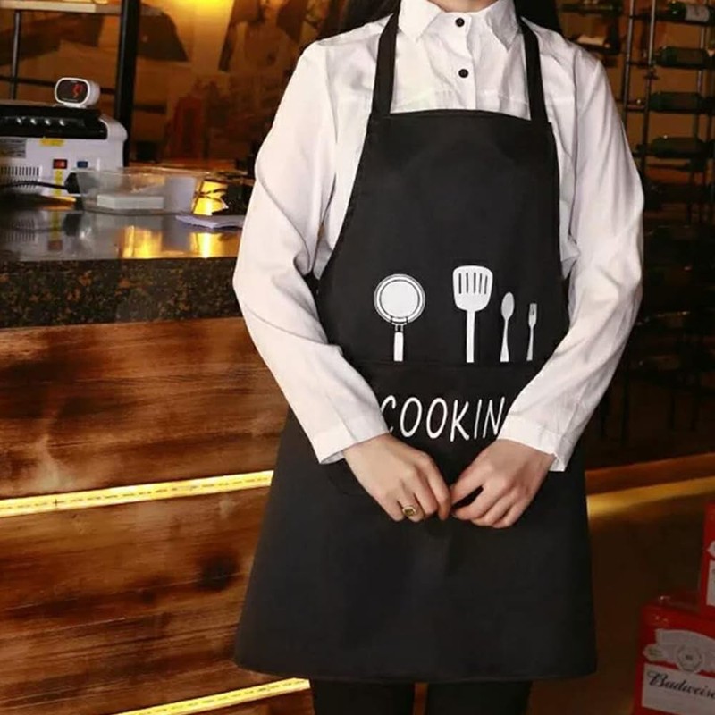 Hyakoz Pack of 2 Kitchen Apron Chefs Kitchen Apron Waterproof