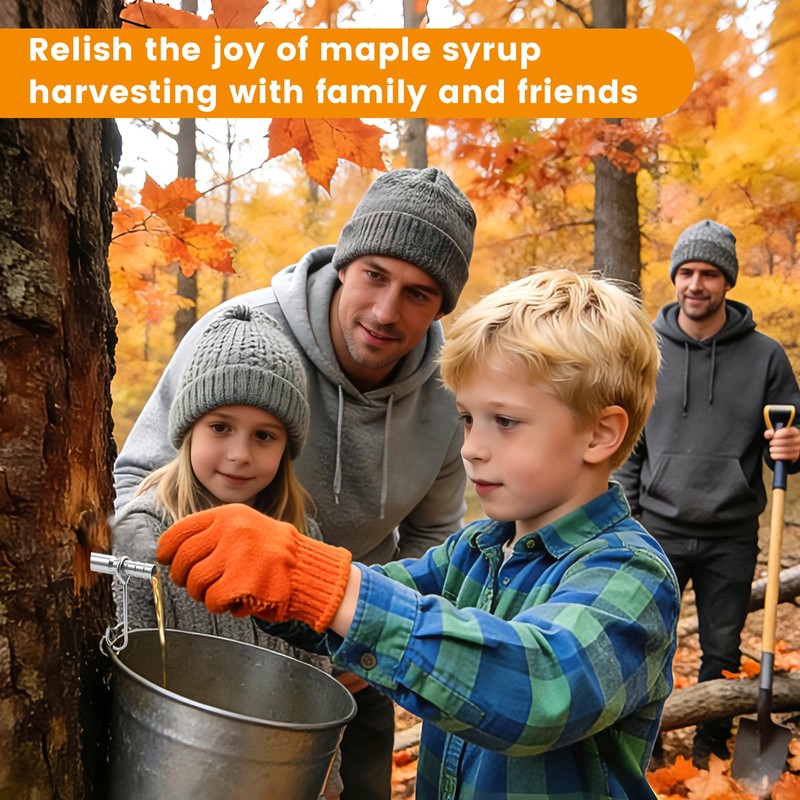 4 Pcs Maple Tree Syrup Tapping Kit, Including 4 Stainless