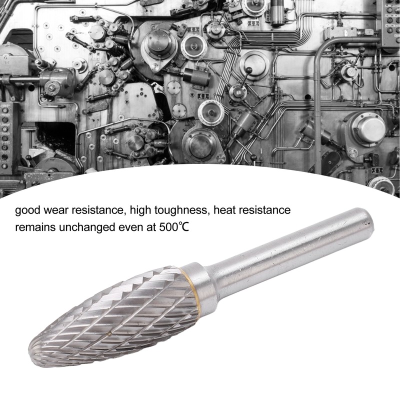 Double Cut Carbide Burr Rotary File Tree Shape Multipurpose for