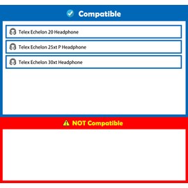 DowiTech Breathable and Durable Headphones Ear Pads Compatible with Telex Echelon 20 25xt 30xt Pilot Aviation Headphones Replacement Headset Ear Pads