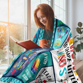 VMREAYR Teacher Gifts for Women Men, Teacher Appreciation Gifts for Teachers Blanket 60"X50", Thank You Best Teacher Gifts for Teachers, Back to School Gifts for Teachers