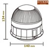ETUKER 12 V 24 V Orange Rotating Light Magnetic Flash