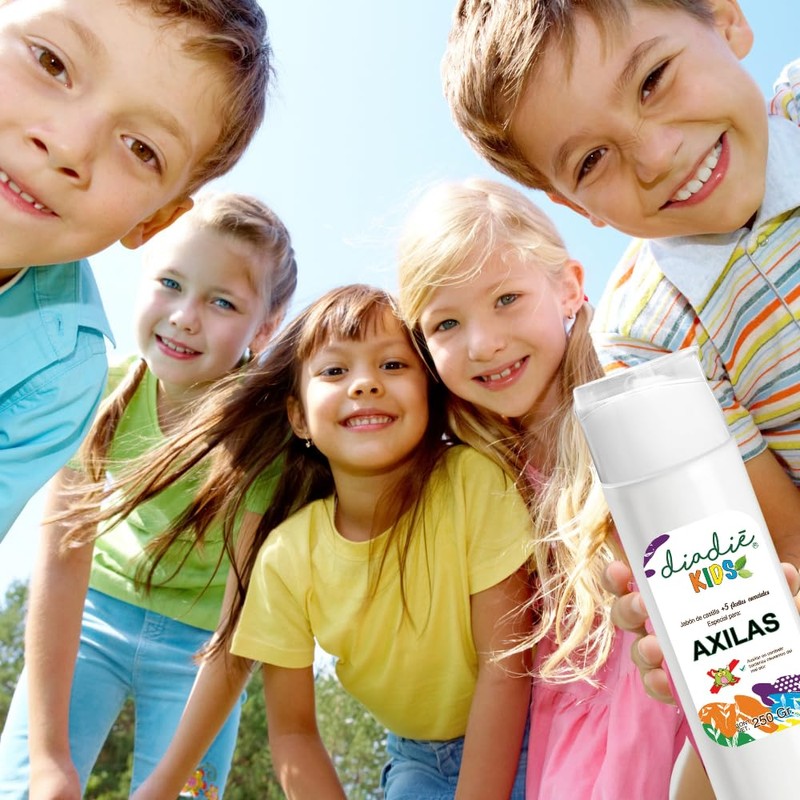 DIADIE Kids Jabon desodorante. Liquido, Jabon Especial, para Axilas y