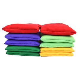 Children's Throw, Pack of 10 Nylon Bean Bags, Fun Sports Outdoor Family Games, Throw Bean Bag, Carnival Toy, 5 colours