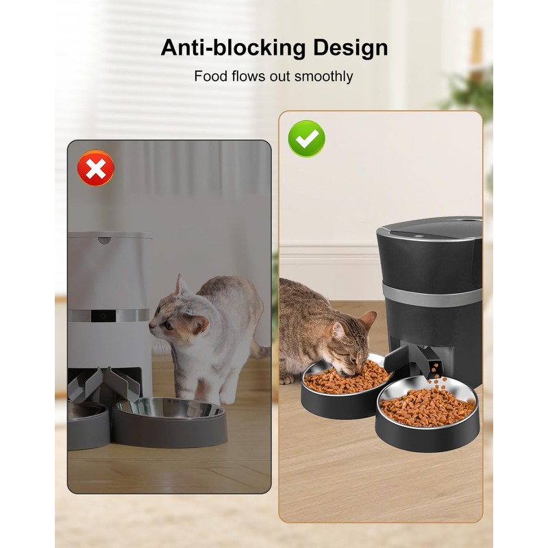 Cat Food Splitter Compatible with PetSafe Smart Feed, 2 Way