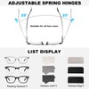 GGSTDDUP 3 Pack Progressive Multifocus Reading Glasses for Men Spring