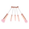 FOMIYES Cosmetics Brush Set 5-piece Makeup Brush Set Natural Application