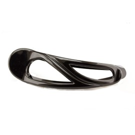 1 x hair clip approx. 15 cm long and approx. 4.5 cm wide in black, made in Germany WeLoveBeads