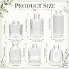 Romooa 6 Pcs Hanging Planters Glass Vases Transparent Glass Terrariums