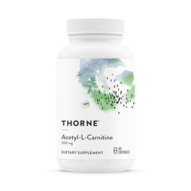 THORNE - Acetil-L-Carnitina - 500 mg - Apoya la funcin cerebral y las sensaciones nerviosas saludables en las manos y los pies - Sin gluten, lcteos y 