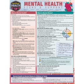 Mental Health - Signs & Support: A Quickstudy Laminated Reference Guide