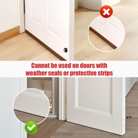 Door Stopper, Security Alarm, Portable Alarm, Door Stop, Security Device, Indoor, Entryway, Door Stopper, For Travel, Home, Business Trips, Portable, Door Lock, No Drilling, Anti-Slip, Anti-Theft