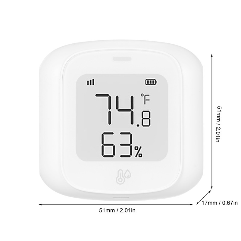 Smart Temperature and Humidity Sensor LCD Digital Display High Accuracy
