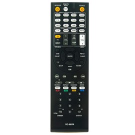 RC-882M Replacement Remote Control Commander Compatible with Onkyo TX-NR838 7.2-Channel Atmos Dolby THX 4K 3D Surround Sound Receiver TX-NR737 Network AV Receiver TX-NR838S TX-NR838B A/V Receivers